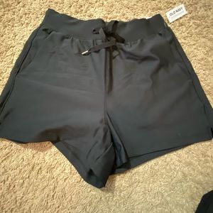 old navy athletic shorts black